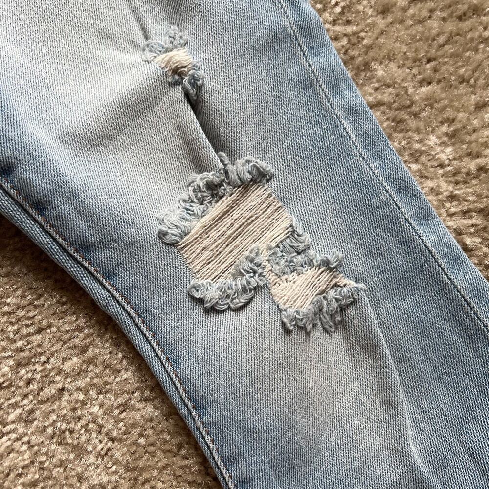 Kendall + Kylie Light Wash Distressed "The Ultra Babe Skinny" Jeans Size 1/25 - Picture 5 of 11
